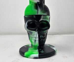 Silicone Detachable Unbreakable 8" Skull Bong 14mm Bowl