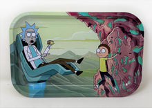 Large Metal Rolling Tray with Rick and Morty Design