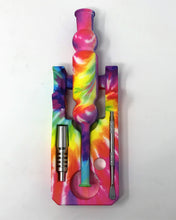 Best Silicone Nectar Kit w/Honey Straw Dab Tool Titanium nail Tie Dye Design