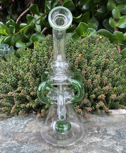 New Design Thick Glass Rig Shower Perc 14mm Decorative Glass Bowl