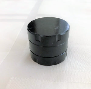 1" Mini Metal Grinder - 3 piece in Jet Black