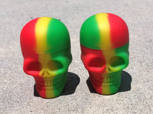 Two 2" New Silicone Skull Containers,  Non-Stick FDA Food Grade