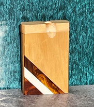 Inlay Design 3" Natural Wood Dugout Swivel Top, 1 Hitter Aluminum Cigarette Bat