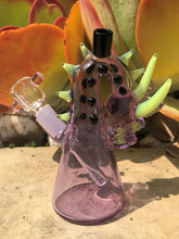 Collectible! 5.5" Lavender Glass Dragon Rig & 14mm Male Bowl w/Built in Screen