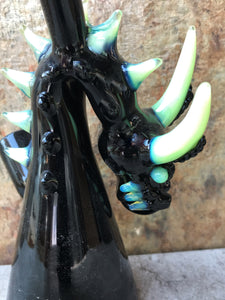 5.5" Collectible Design! Black Glass Dragon Rig w/14mm Male Bowl