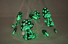 Glow in the Dark Mushrooms 8" Thick Glass Best Beaker Bong