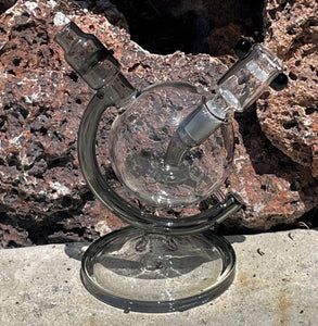 Globe Thick Glass Rig Shower Perc 14mm Male Bowl Star Screen