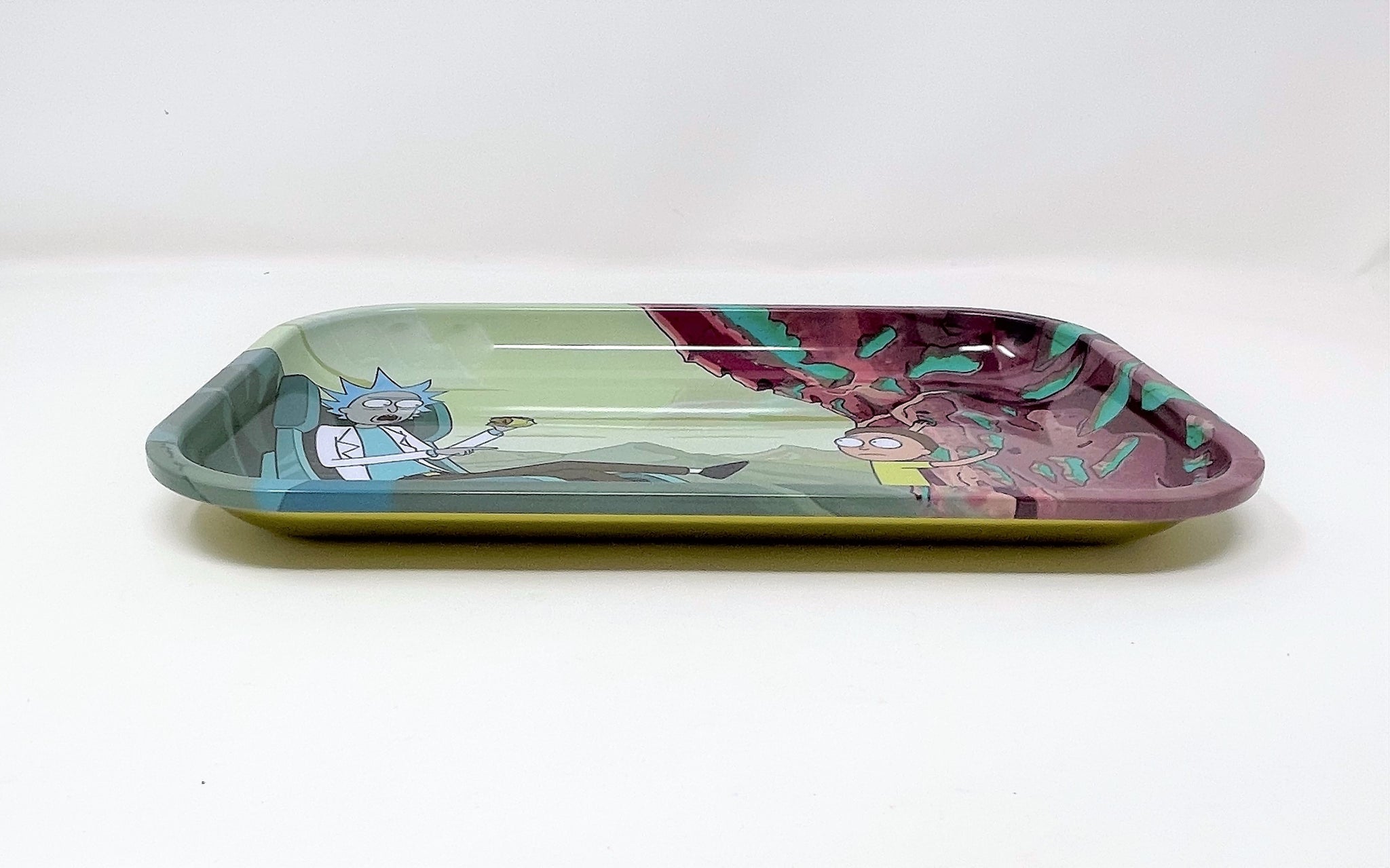 Large Metal Rolling Tray with Rick and Morty Design