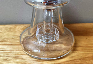 Swirl Colored Design Thick Glass 6" Rig Shower Perc Quartz Banger - Laffy Taffy
