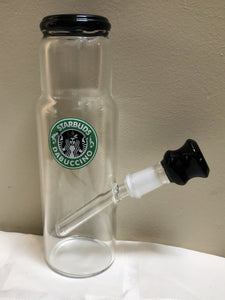7" StarBuds Dabuccino Thick Glass Bong Rig w/14mm Female Thick Glass Bowl