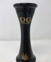 7.5" OG Chillum Black Glass Bong w/Globe Base including 14mm Bowl & One Hit OG Chillum Pipe