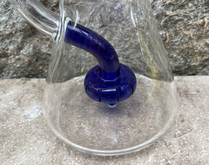 Best Thick Glass Rig/Shower Perc includes Quartz Banger with Carb Cap - Glass Art Design