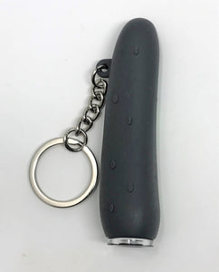 Best! 3" Silicone Chillum One Hitter with Rick & Morty Design Key Chain