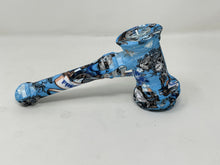 7" Hammer Silicone Bubbler Hand Pipe with Glass Bowl