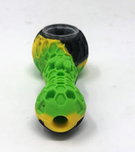 Unbreakable Silicone 4" Hand Spoon Pipe Honeycomb w/Cleaner Cover