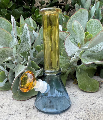 Best Thick Transparent Yellow & Blue Glass 8