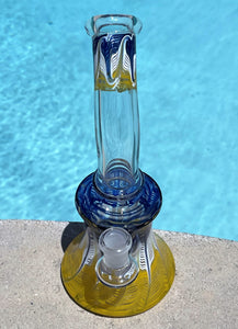 Beautiful Design Thick Glass 8.5" Rig 14mm Male Slide Bowl w/Screen built in