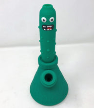 Collectible Silicone Detachable Unbreakable 8" Pickle Rick Beaker Bong 14mm Bowl