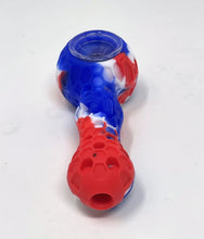 Unbreakable Silicone 4" Hand Spoon Pipe Honeycomb Dab Tool w/Cleaner Cover