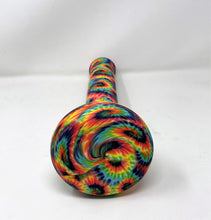 Tie Dye Design Silicone Detachable Beaker 13" Bong Glass w/Silicone Hand Pipe