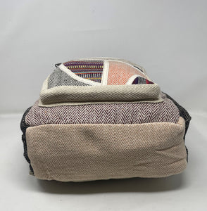 Unisex All Natural Handmade Multi Pocket Hemp Backpack Pure Hemp