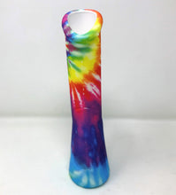 Tie Die Silicone Detachable Unbreakable 9" Bong Quartz Bowl w/Screen Built in