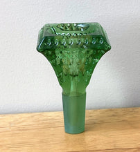 Beautiful Elegant Thick Green Glass 14mm Male Large Bowl