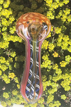 3.5" Thick Handmade Fumed Glass Spoon Bowl/ Hand Pipe