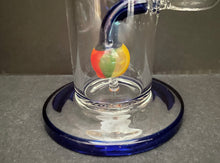 Best 9.5" Tick Glass Rig with Colored Ball inside 2 - 14mm bowls