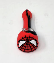 4.5" Spidey-Man Collectible Silicone & Unbreakable Hand Pipe w/Glass Bowl