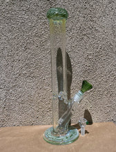 Best Thick Heavy 16" Straight Bong Fumed Glass Exquisite Design & Emerald Shape Bowl