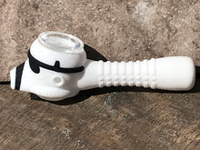 4" Galactic StormTrooper, Unbreakable & Portable, Silicone Spoon Hand Pipe