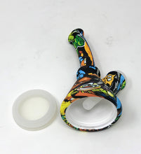 6" Cartoon Design Silicone Detachable Beaker Bong & Silicone Bowl w/Screen