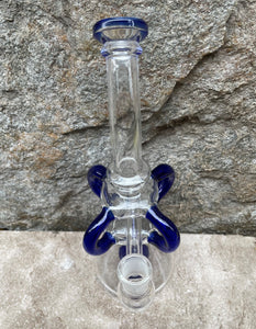 Best Thick Glass Rig/Shower Perc includes Quartz Banger with Carb Cap - Glass Art Design