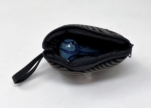 Thick Glass 4.5" Hand Spoon Pipe Bowl w/Zippered Padded Pouch