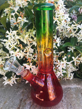 BEST! 8" Rasta Colored Glass Hookah Pipe Bong with Peculator & Ice catcher - Volo Smoke and Vape