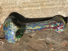 5" Thick Glass Handmade Spoon Hand Pipe with Special Marble Design