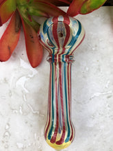 Handmade Fumed Glass 4.5" Spoon Best Hand Pipe Zipper Padded Hard Case - Peppermint