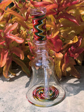 6" Best Thick Glass Water Rig w/14mm Female Bowl - Red Swirl