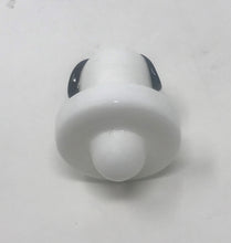 Handmade Glass White Dog Face Carb Cap