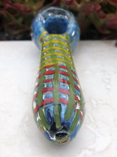 Best Seller! 4.5'' Thick Glass Best Spoon Hand Pipe - Red & Yellow Swirl