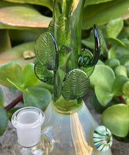Collectible Bent Neck Thick Fumed Beaker Glass Rig including Shower Perc w/Implosion