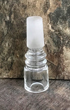 14mm Male Thick Glass Slide Bowl - All Clear