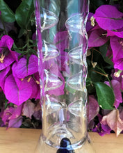New! 10" Beaker Style Base Glass Bong with Perc. 8 Ice Catchers & 2- 14mm Male Slide Bowls - Midnight Persuasion