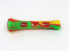 Thick Silicone & Glass Tube Chillum One Hitter 3.25" Hand Pipe