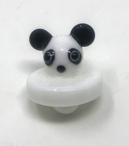 Handmade Glass Carb Cap - Panda Bear