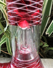 8.5" Glass Beaker Bong w/Ice Catcher, Dome Perc & Slide Stem w/Bowl - Cherry Red