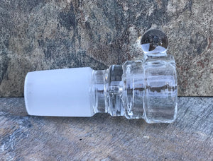 Thick Clear Glass 18mm Male Slide Bowl