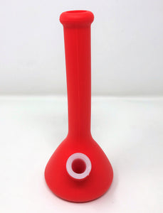 7.5" Silicone Detachable Beaker Unbreakable Bong - Red 14mm Bowl