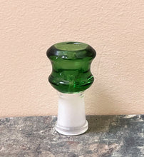 Thick Green Glass 14mm Female Slide Herb Bowl